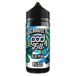 Load image into Gallery viewer, 100ml shortfill bottle of Seriously Pod E-Liquid by Doozy Vape in Blue Pear flavor, nicotine-free with room for nic shots, crafted with a pod-friendly formula for rich flavor and consistent clouds.
