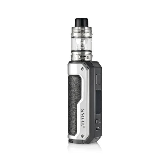 Smok Fortis Kit 80W in Silver – powerful vape kit with 18650/21700 battery compatibility, 2ml TFV Mini V2 tank, and adjustable wattage up to 80W.