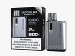 Load image into Gallery viewer, Vaporlax Kubic Refillable Pod Kit in Silver Metal – compact and stylish refillable vape device with a smooth draw activation, and user-friendly design.
