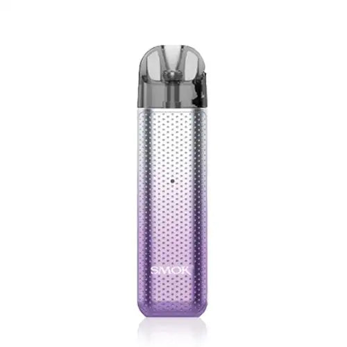 SMOK Novo 2C Pod Kit in Silver Purple – compact and minimalist pod system with a built-in 800mAh battery, draw-activated firing, and compatibility with Novo series pods for a smooth MTL vaping experience.