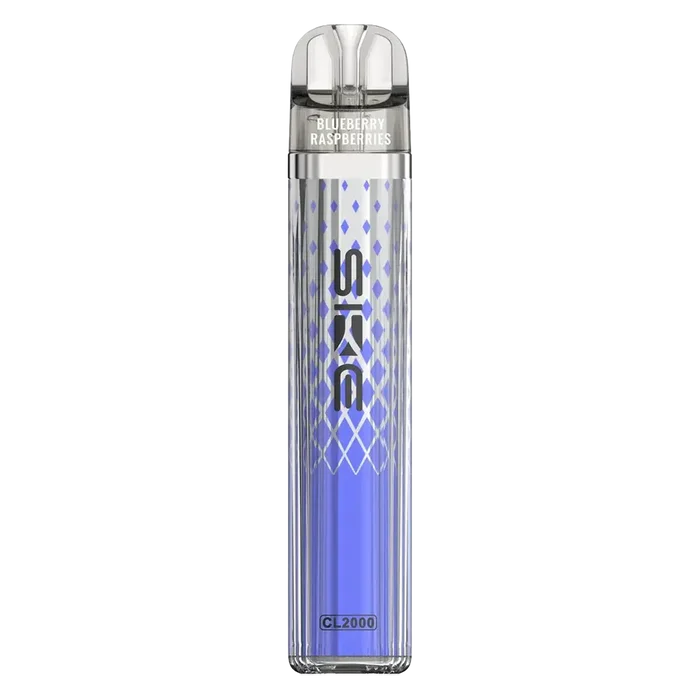 SKE Crystal CL2000 Prefilled Pod Kit Blueberry Raspberries – smooth, creamy banana flavor in a sleek disposable vape