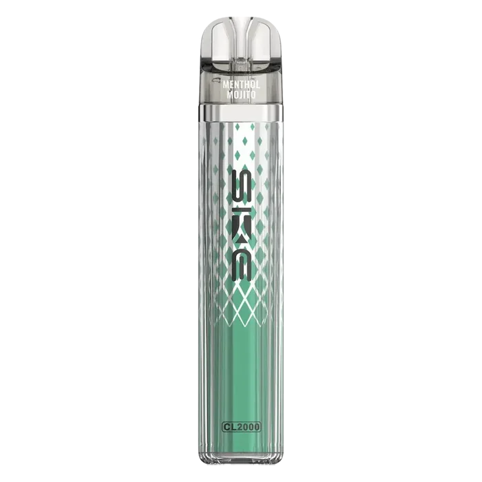 SKE Crystal CL2000 Prefilled Pod Kit Menthol Mojito – smooth, creamy banana flavor in a sleek disposable vape