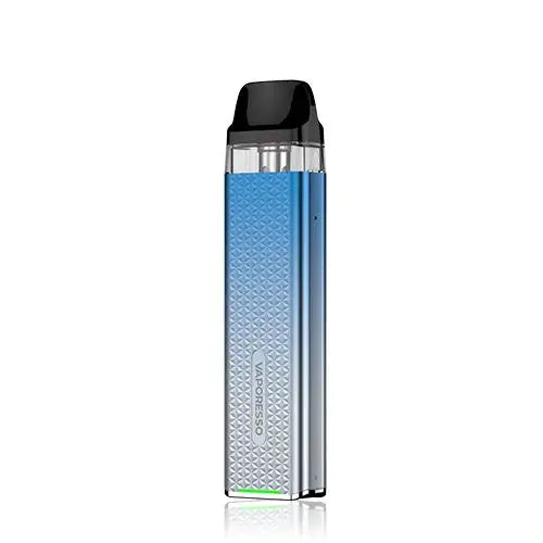 Vaporesso XROS 3 Mini Pod Kit in Sky Blue – ultra-compact and stylish pod system with a built-in 1000mAh battery, COREX coil technology, and hassle-free draw-activated vaping.