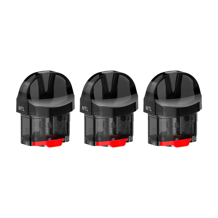 SMOK Nord Pro Pods – 3.3ml side-fill, leak-resistant, magnetic fit, works with Nord Pro coils for smooth flavor.