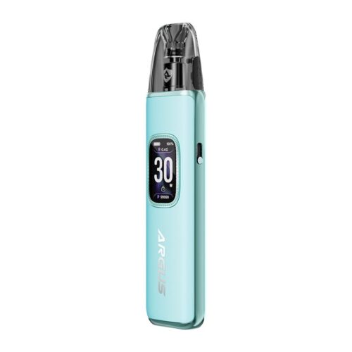VooPoo Argus G3 Pod Vape Kit in Snow Blue – sleek and high-performance vape device with ergonomic design, OLED display, and smooth airflow control.