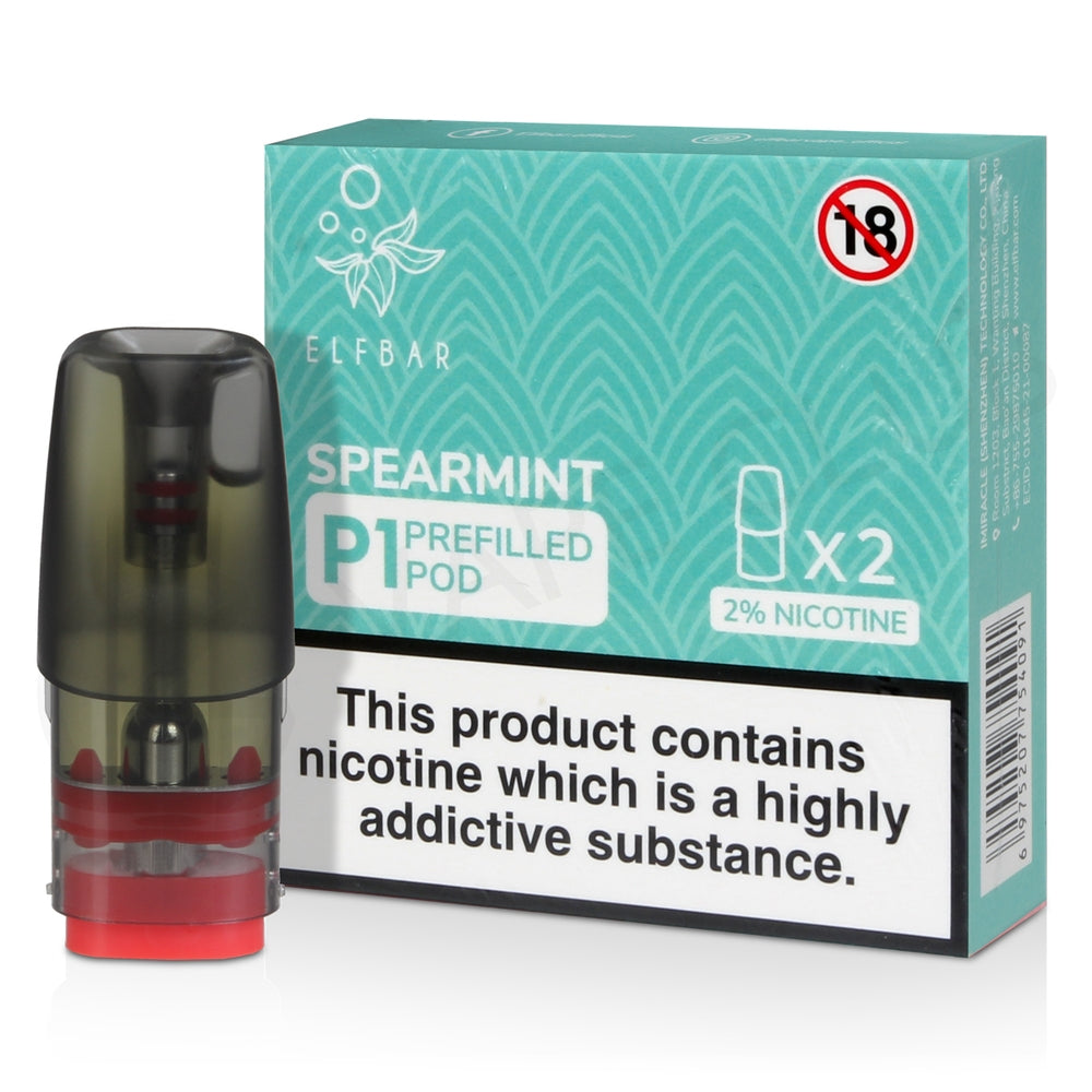 Spearmint Elf Bar Mate P1 Prefilled Pod – Eco Smok Vape Store