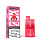 Load image into Gallery viewer, Bloody Bar Ultra Twist Disposable Vape – 20,000 puffs, available in Strawberry Watermelon Bubblegum or Strawberry Kiwi flavors.