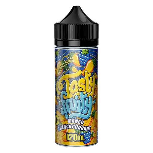 Tasty Fruity Premium E-Liquid 100ml Mango Blackcurrant – bold, juicy vape juice with vibrant fruit flavors and smooth 70/30 VG PG blend