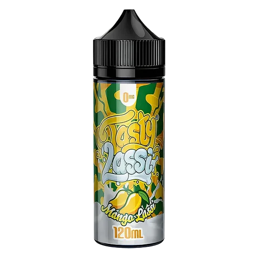 Tasty Fruity Premium E-Liquid 100ml Mango Lassi – bold, juicy vape juice with vibrant fruit flavors and smooth 70/30 VG PG blend