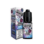 Load image into Gallery viewer, Packaging for Seriously Salty Fusionz Triple Berry Ice Nic Salt E-Liquid, featuring a 10ml bottle with childproof cap, alongside a box with branding and flavor information.