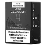 Load image into Gallery viewer, Uwell Caliburn A3S Pods – 2ml side-fill, leak-resistant mesh coil pods; 0.8Ω & 1.0Ω, for rich flavor & smooth vaping.