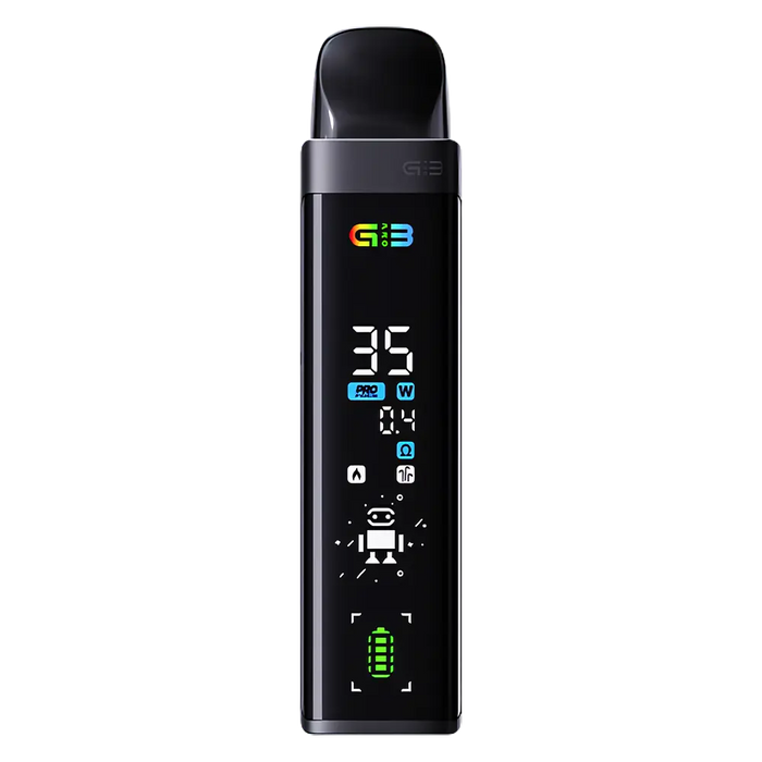 Uwell Caliburn G3 Pro Pod Kit in Midnight Black  – sleek and compact vape device with a vibrant finish, customizable settings, and smooth performance.