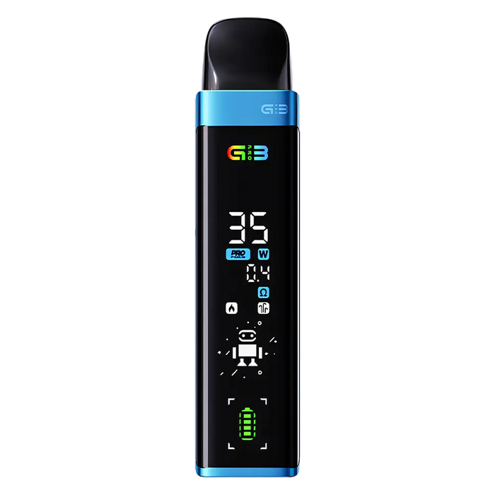 Uwell Caliburn G3 Pro Pod Kit in Pacific Blue  – sleek and compact vape device with a vibrant finish, customizable settings, and smooth performance.