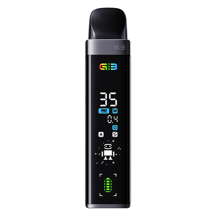 Uwell Caliburn G3 Pro Pod Kit in Space Grey – sleek and compact vape device with a vibrant finish, customizable settings, and smooth performance.