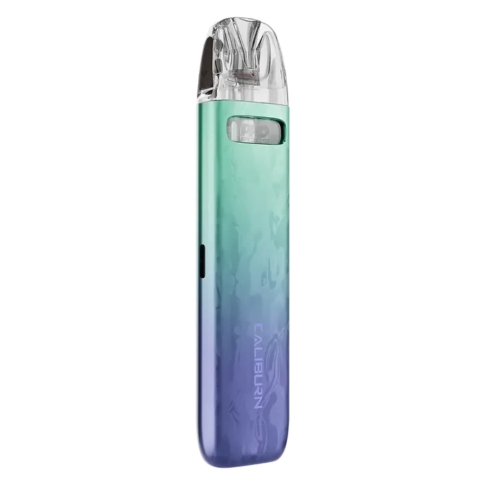 Uwell Caliburn G4 Mini Pod Kit in Peafowl Emerald – sleek pod vape kit with 1100mAh built-in battery, 2ml refillable pods, designed for both MTL and RDTL vaping.