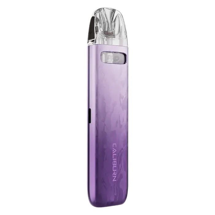 Uwell Caliburn G4 Mini Pod Kit in Phoenix Purple – sleek pod vape kit with 1100mAh built-in battery, 2ml refillable pods, designed for both MTL and RDTL vaping.