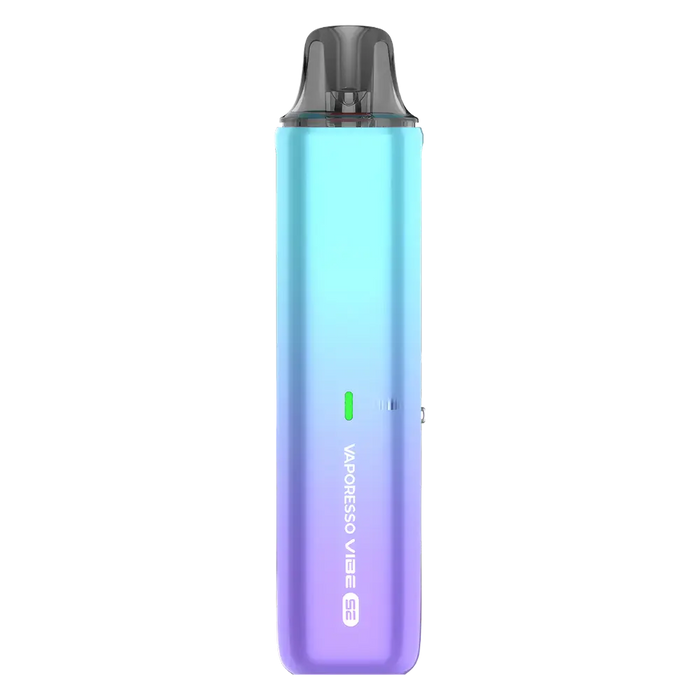 Vaporesso Vibe SE Pod Kit in Ice Blueberry – minimalist and portable vape device with a smooth black finish, easy-to-use design, and consistent performance.