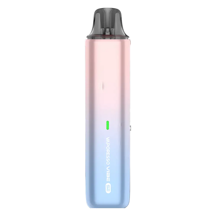 Vaporesso Vibe SE Pod Kit in Ice Cream Pink – minimalist and portable vape device with a smooth black finish, easy-to-use design, and consistent performance.