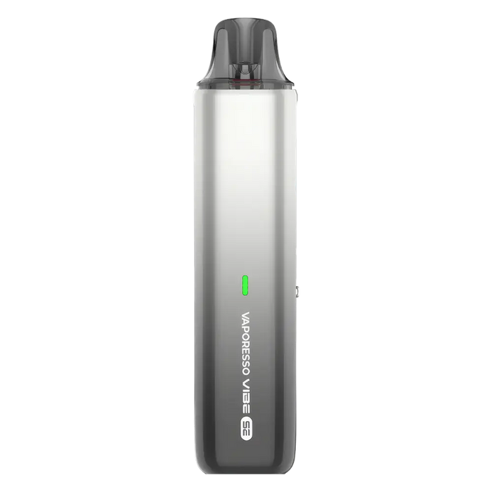 Vaporesso Vibe SE Pod Kit in White – minimalist and portable vape device with a smooth black finish, easy-to-use design, and consistent performance.