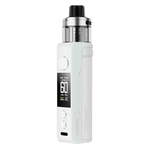 Load image into Gallery viewer, Voopoo Drag S2 60W Pod Kit in Pearl White – powerful and vibrant vape device with up to 60W output, dynamic silver gradient finish, and advanced airflow and performance control.