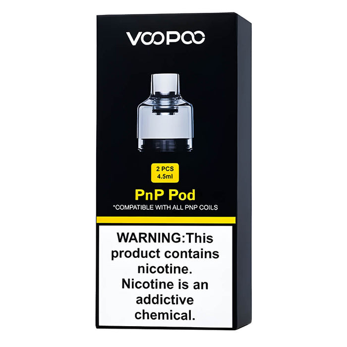 VooPoo PnP 4.5ml Pods – Refillable pods for Drag X & Drag S, magnetic fit, leak-resistant, compatible with all PnP coils.