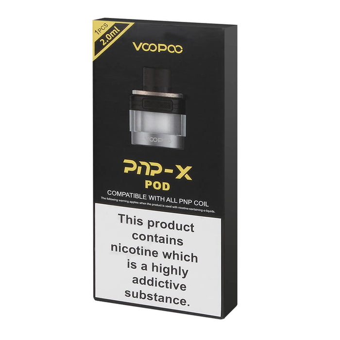 VooPoo PnP X Pods – 2ml side-fill, leak-resistant, magnetic fit, works with PnP X coils for rich flavor & smooth vapor.