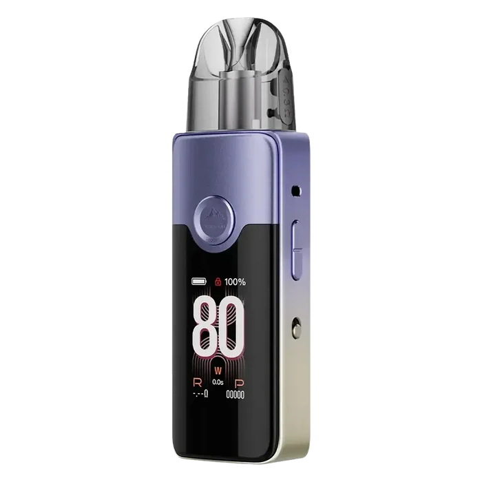 Voopoo Vinci E80 Pod Kit in Purple Gold Gradient – sleek pod vape device with adjustable wattage, refillable pods, and long-lasting battery.