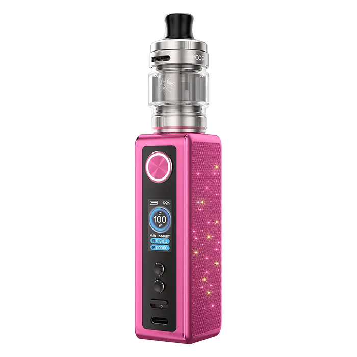 VooPoo Vinci Spark 100 Vape Kit in Rose Red – sleek and compact vape device with adjustable power, modern design, and smooth performance.