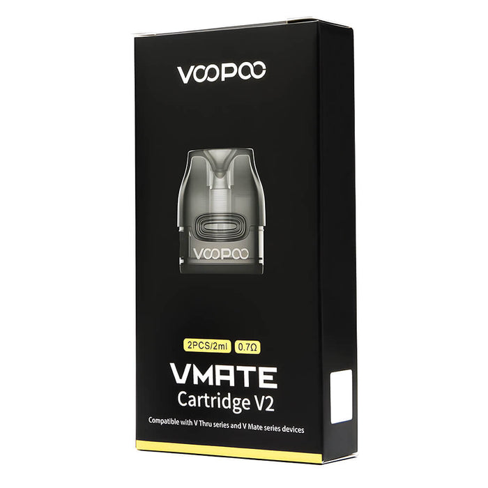 VooPoo Vmate Pods – 2ml leak-proof refillable pods with mesh coils; fits Vmate, Vmate Infinity & V.Thru kits.
