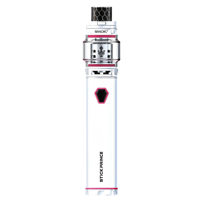 SMOK Stick P25 Kit in White – bold vape pen with an integrated battery, TFV12 Prince tank.