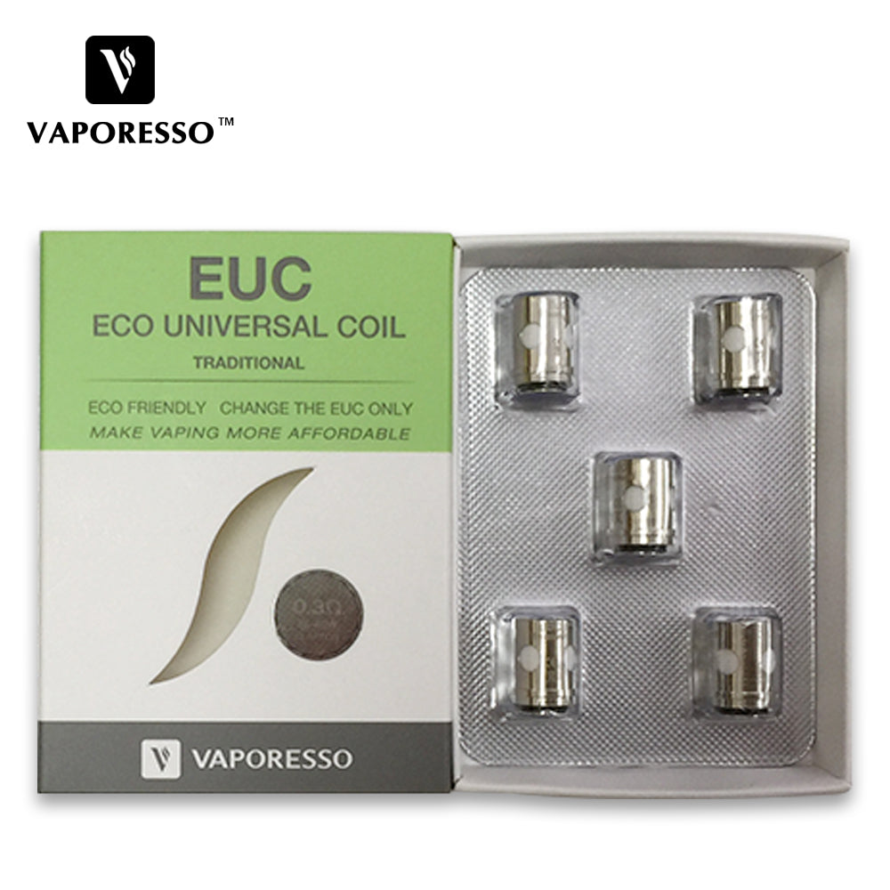 Vaporesso EUC replacement coils for Tarot Nano, available in traditional and ceramic designs for versatile vaping performance.