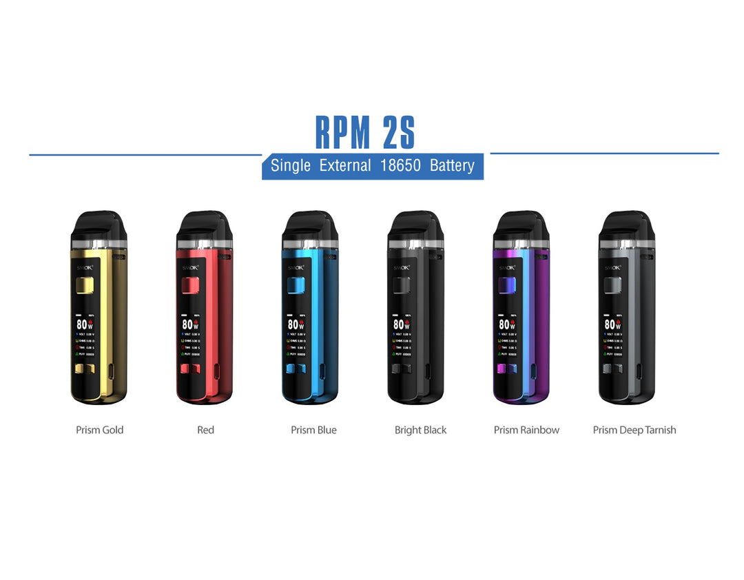 SMOK RPM 2S 80W Mod Pod Vape Kit | 18650 Battery E-Cigarette TPD Compliant - NEW