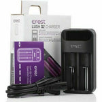 Load image into Gallery viewer, Efest Lush Q2 Charger Two Bay for 10440, 16340, 18350, 18500, 18650 UK Plug