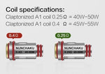 Load image into Gallery viewer, Uwell Nunchaku replacement coils, TPD compliant, available in 0.4Ω and 0.25Ω resistances for sub-ohm vaping with rich flavor and vapor.