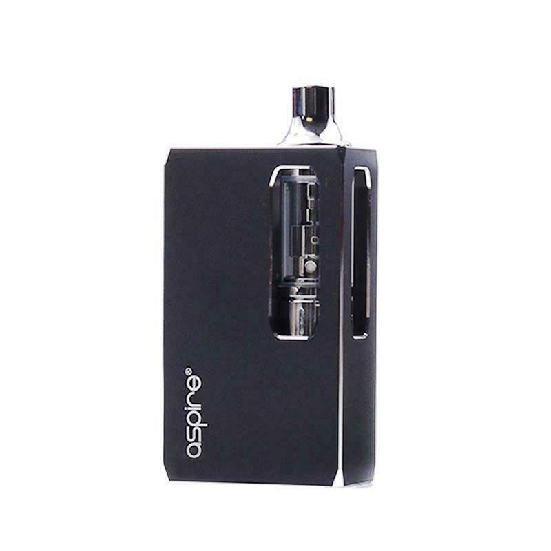 Aspire K1 Stealth vape e-cigarette starter kit in Black with 1000mAh battery and Aspire K1 Plus refillable tank for long-lasting vaping.