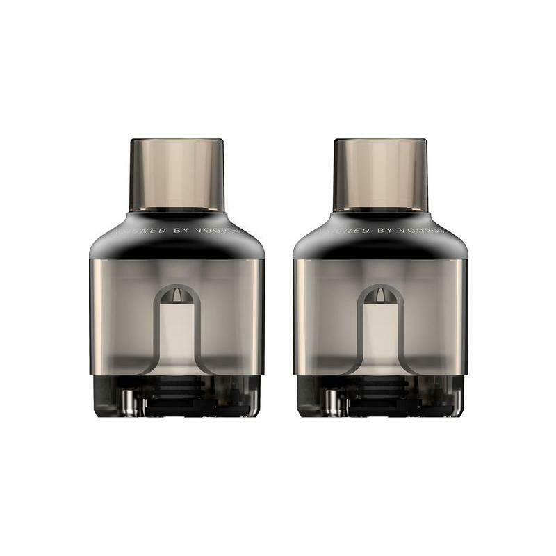 VooPoo TPP Pod Tank replacement pods in Black, pack of 2, each with 2ml e‑liquid capacity, TPD compliant, designed for use with VooPoo TPP pod systems to deliver smooth vapor, rich flavor, and reliable performance.