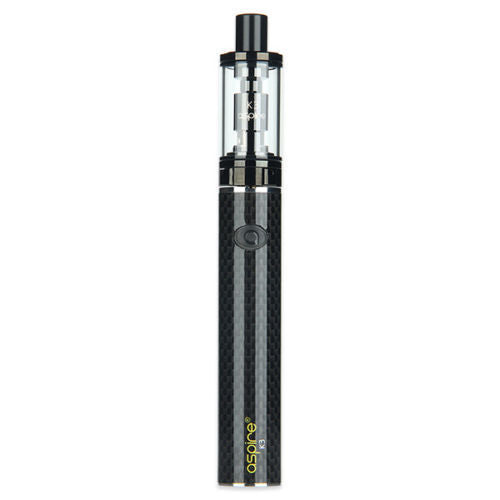 Genuine Aspire K3 starter vape kit in Black, featuring a 1200mAh rechargeable battery and 2ml refillable tank capacity for smooth vaping.