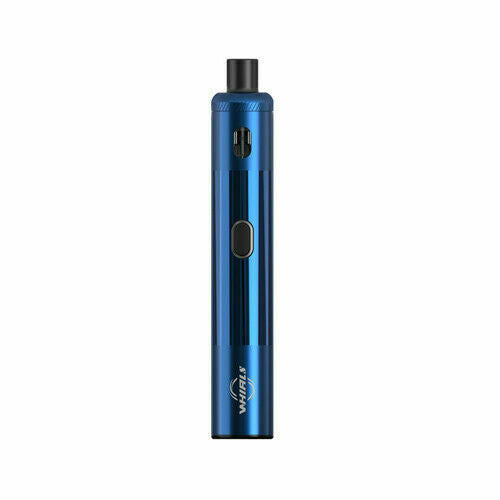 Uwell Whirl S vape kit in Blue, featuring 1450mAh battery, 2ml refillable tank, or pack of 4 replacement coils.