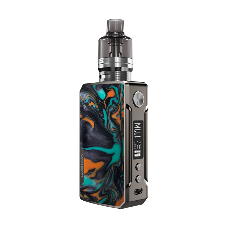 Voopoo Drag 2 177W Mod Pod Vape Kit in B-Dawn – high-performance vape mod featuring a bold dawn resin design, 177W power output, GENE.FIT chipset, and PnP pod compatibility for powerful and customizable vaping.