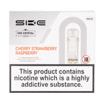 Load image into Gallery viewer, SKE Crystal Bar Plus prefilled pods in Cherry Strawberry Raspberry flavor, pack of 2, designed for use with the SKE Crystal Bar Plus device for a smooth and fruity vaping experience.