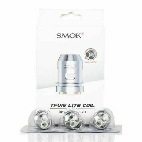 SMOK TFV-16 Lite replacement coils, available in conical or dual mesh options for enhanced flavor and vapor production.