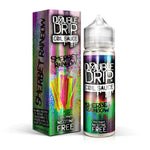 Load image into Gallery viewer, Double Drip Sherbet Rainbow Coil Sauce 50ml e-liquid with 80VG/20PG ratio, offering a zesty lemon candy flavor.