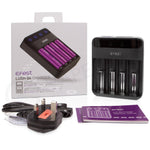 Load image into Gallery viewer, Genuine Efest LUSH Q4 Charger 4-Slot Fast Charge Up to 2A / 1A LED 18650 26650 UK Plug.