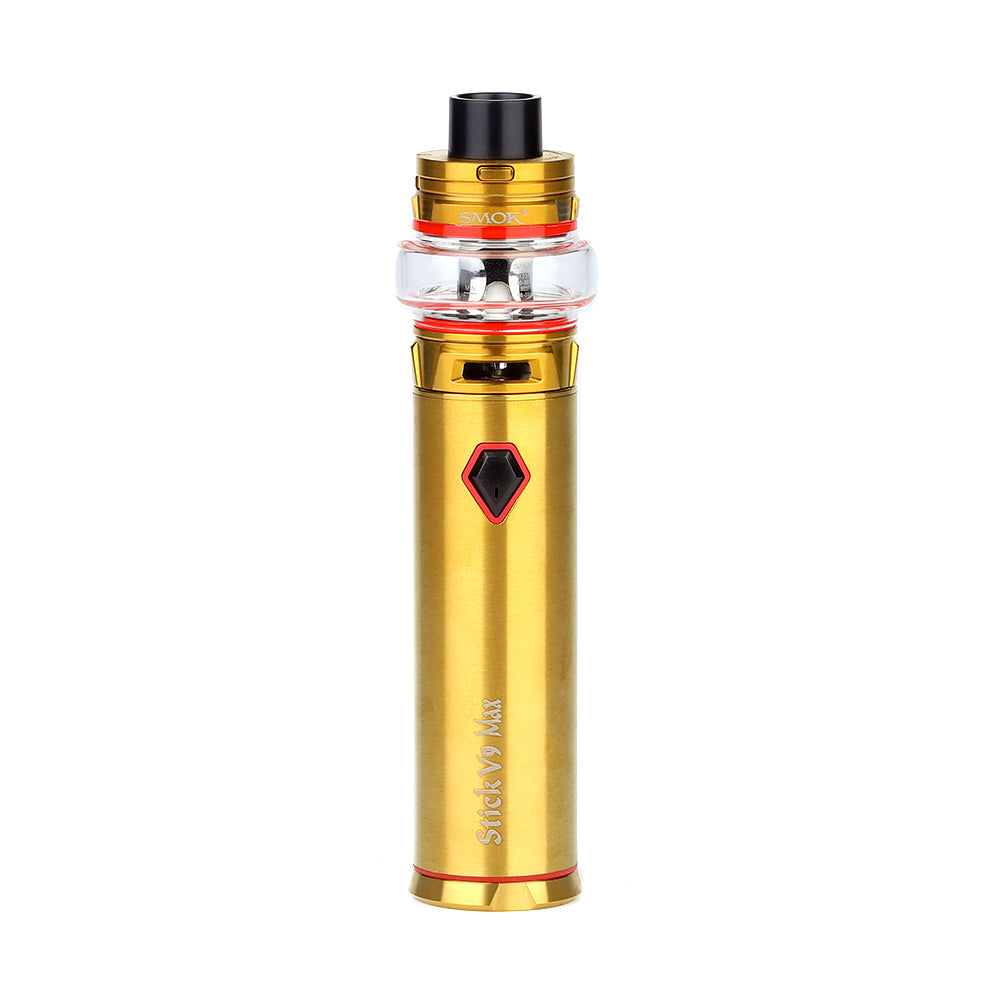 SMOK Stick V9 vape kit EU version in Gold with 3000mAh battery, delivering powerful performance and extended vaping time.