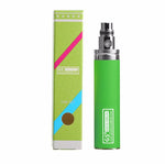 Load image into Gallery viewer, GS eGo III 3200mAh mega kit in Green with long USB charger and H2S atomizer, providing high-capacity power for extended vaping sessions.