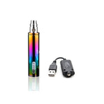 Load image into Gallery viewer, GS eGo II 2200mAh high-capacity vape battery in Rainbow with USB charger, designed for long-lasting vaping sessions.