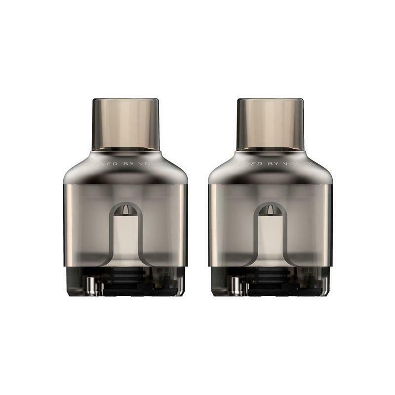 VooPoo TPP Pod Tank replacement pods in Gunmetal, pack of 2, each with 2ml e‑liquid capacity, TPD compliant, designed for use with VooPoo TPP pod systems to deliver smooth vapor, rich flavor, and reliable performance.