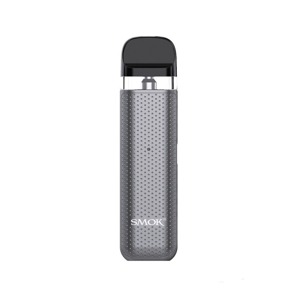 SMOK Novo 2C Pod Kit in Grey – compact and minimalist pod system with a built-in 800mAh battery, draw-activated firing, and compatibility with Novo series pods for a smooth MTL vaping experience.