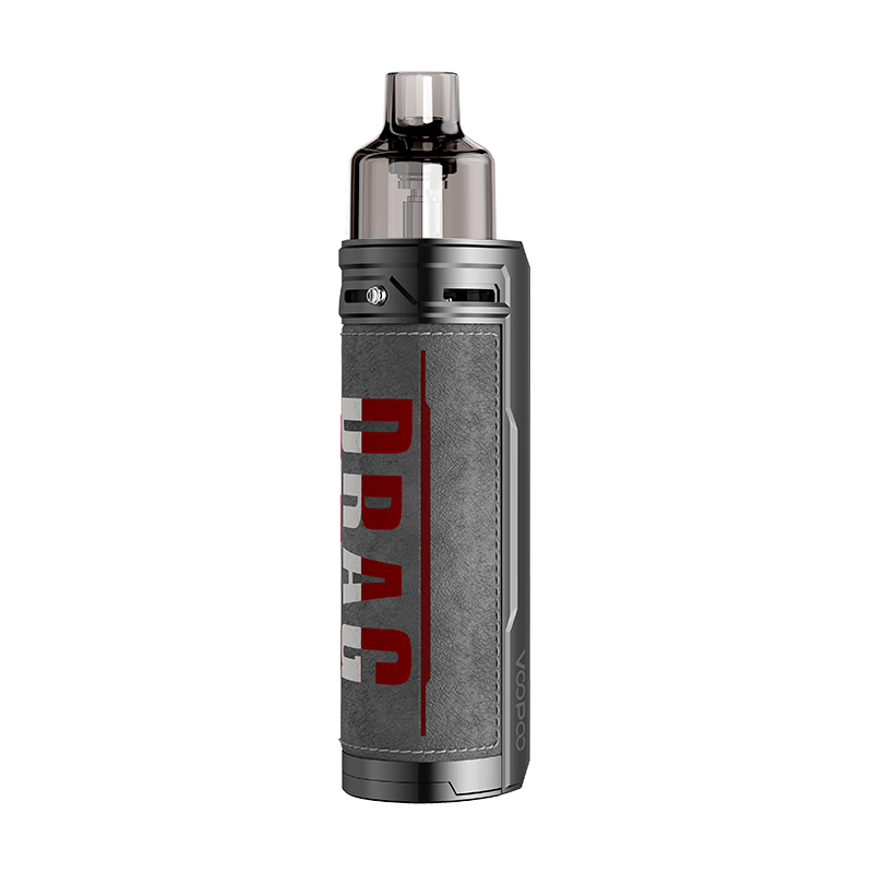 VooPoo Drag X Iron Knight mod pod vape starter kit with adjustable wattage, refillable pod, and sleek ergonomic design.