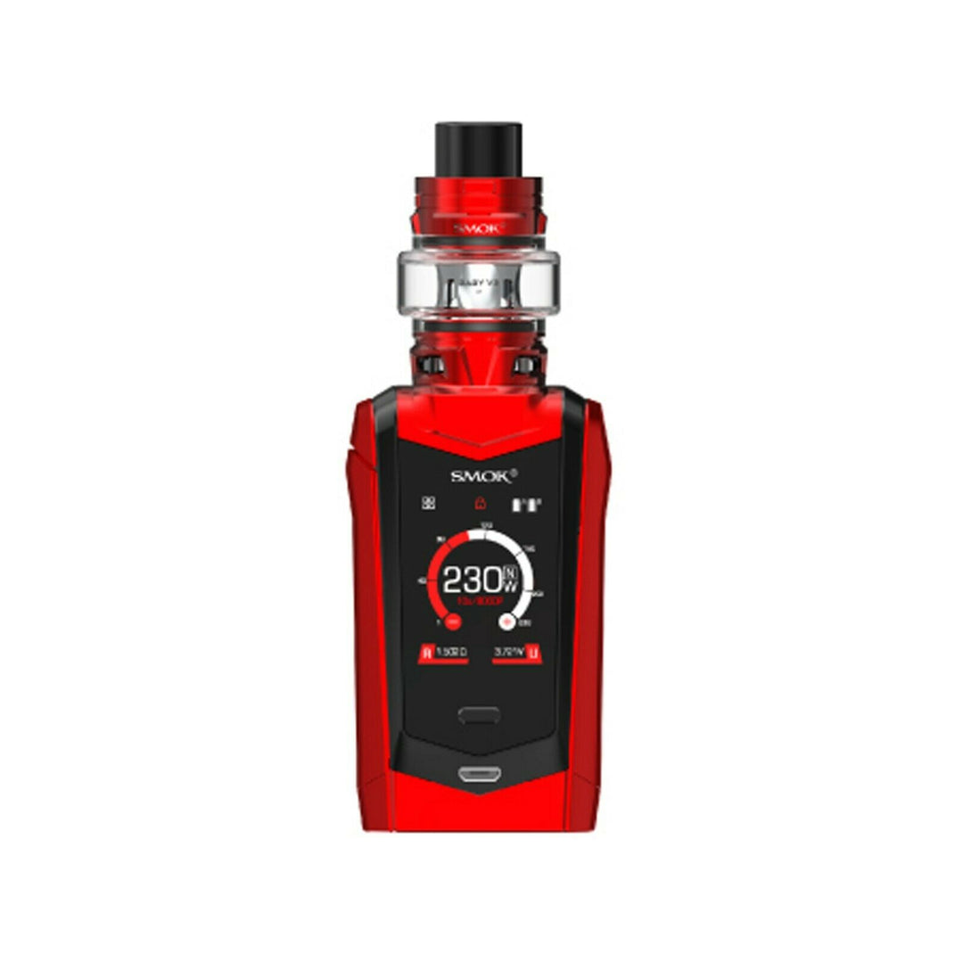 Genuine SMOK Species vape kit featuring a 2ml refillable tank, powerful 23W max output with mesh coil technology for enhanced flavor and vapor, in stylish Red Black color finish.